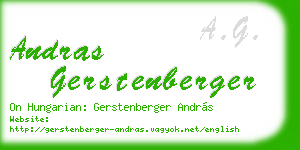 andras gerstenberger business card